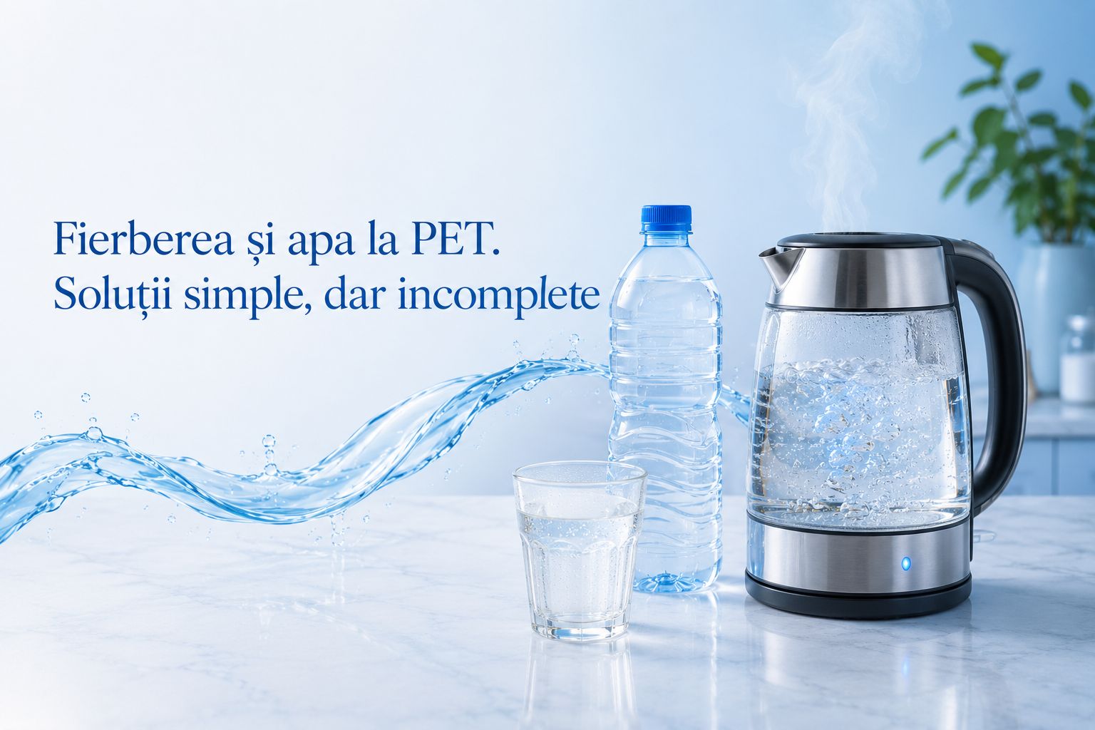 Fierberea și apa la PET: soluții simple, dar incomplete